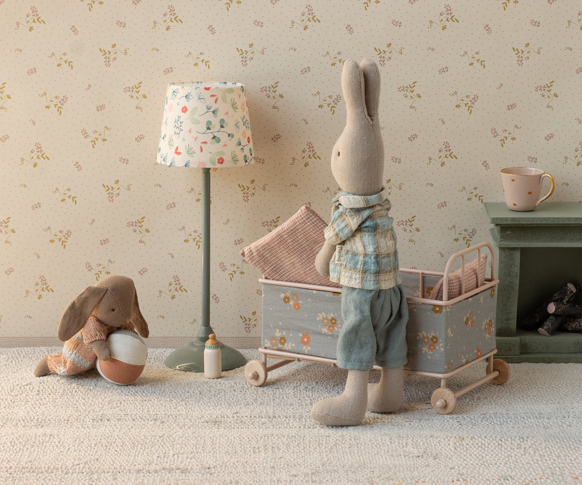 Maileg Bunny set, Micro - Brown - Dusty rose | Playroom Avenue