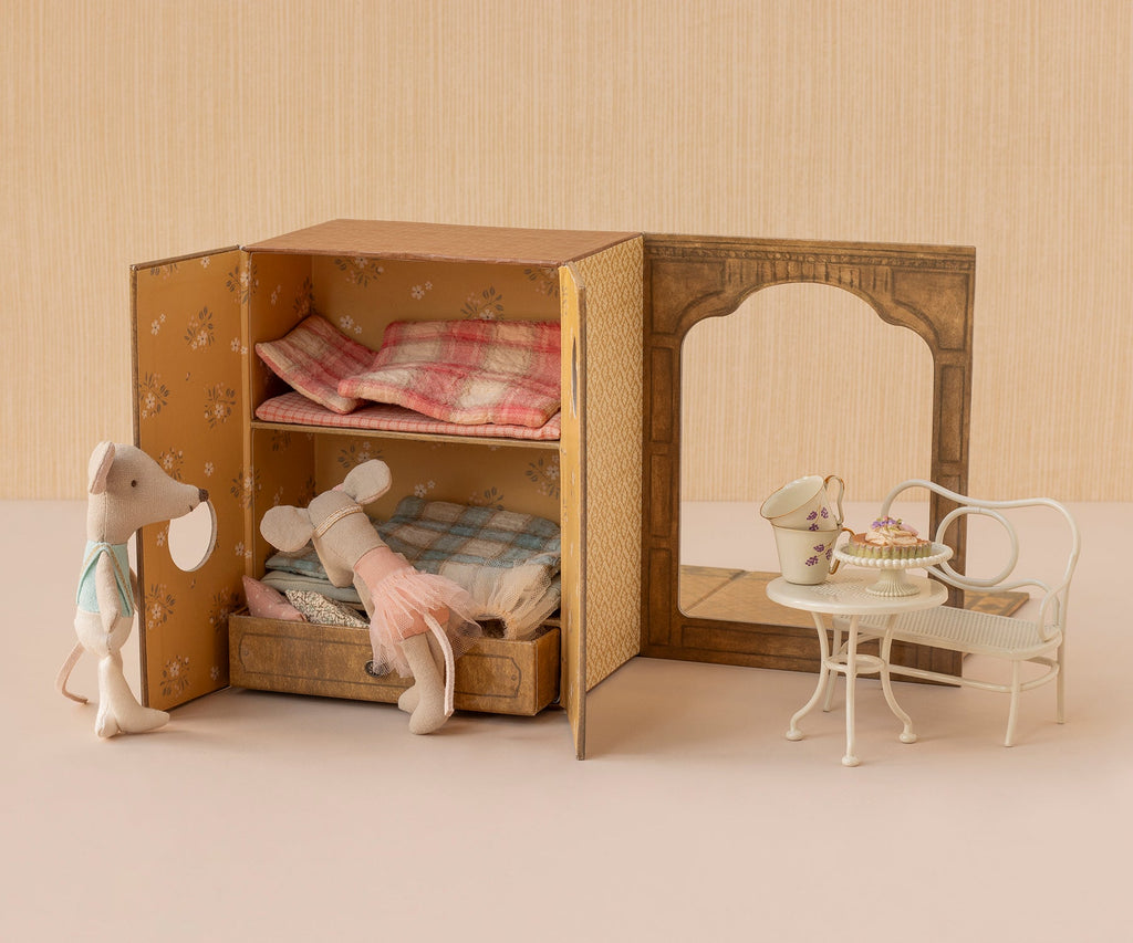 Maileg Ballet mice in dance studio, Little sister and brother | Playroom Avenue