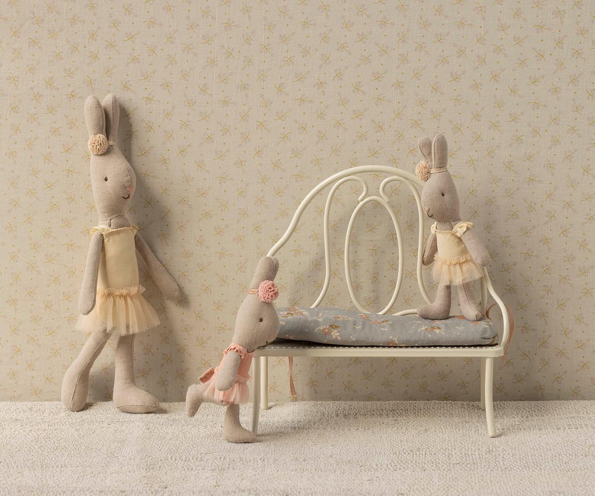 Maileg Rabbit, Micro - Ballet suit and skirt cream | Playroom Avenue
