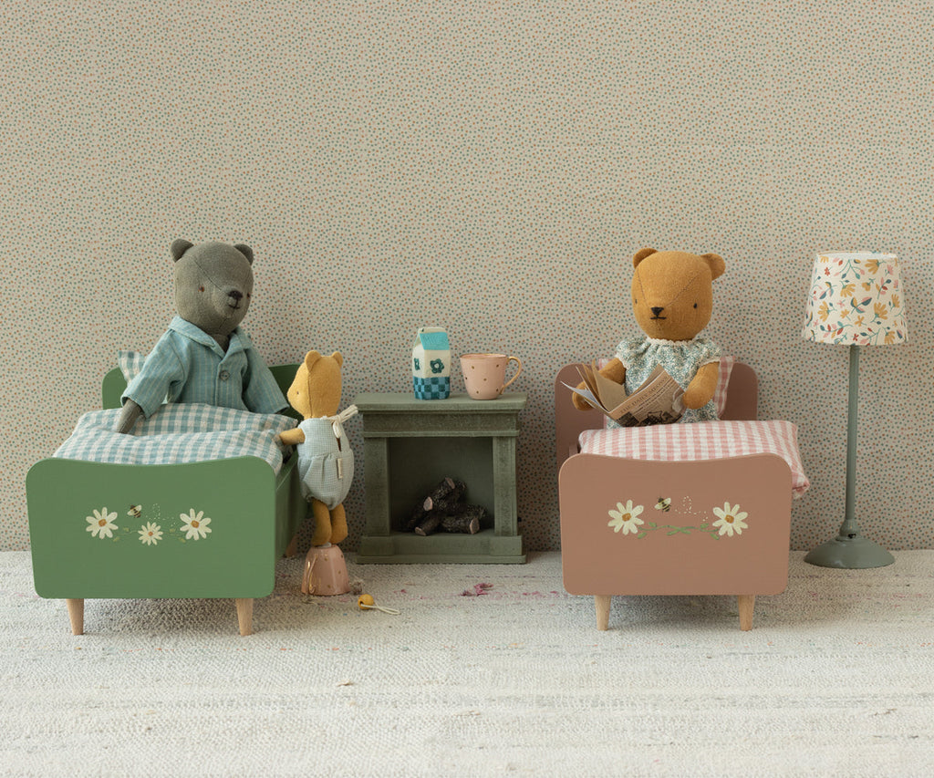 Maileg Bed for Teddy Dad - Dusty Green | Playroom Avenue