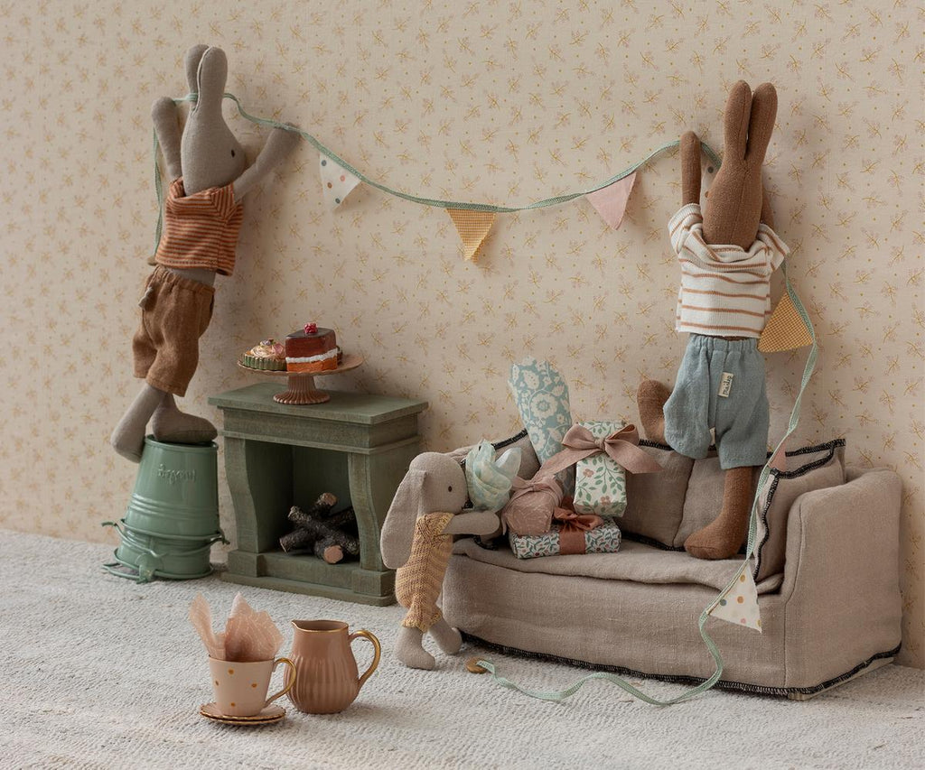 Maileg Bunny, Micro - Dark Powder | Playroom Avenue