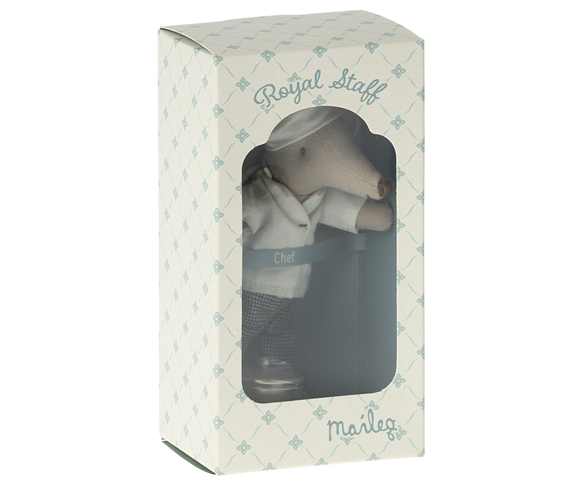 Maileg Chef mouse w. soup pot and spoon | Playroom Avenue