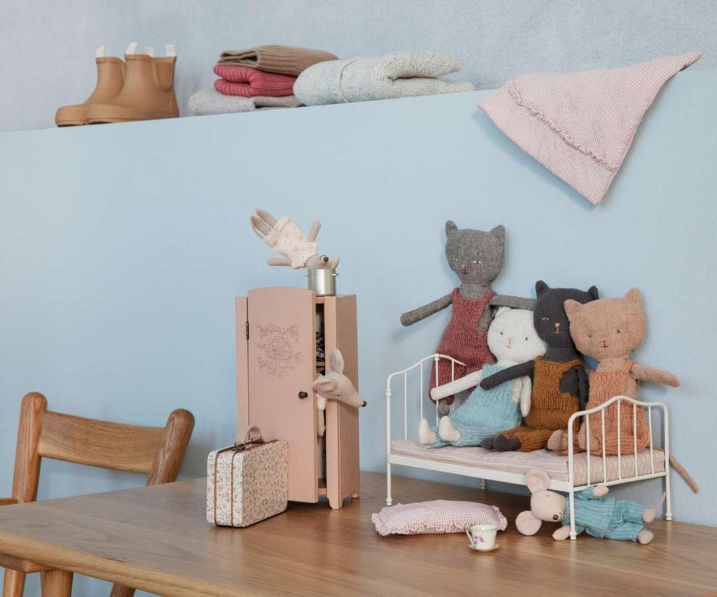 Maileg  Kitten in Overalls - Grey | Playroom Avenue