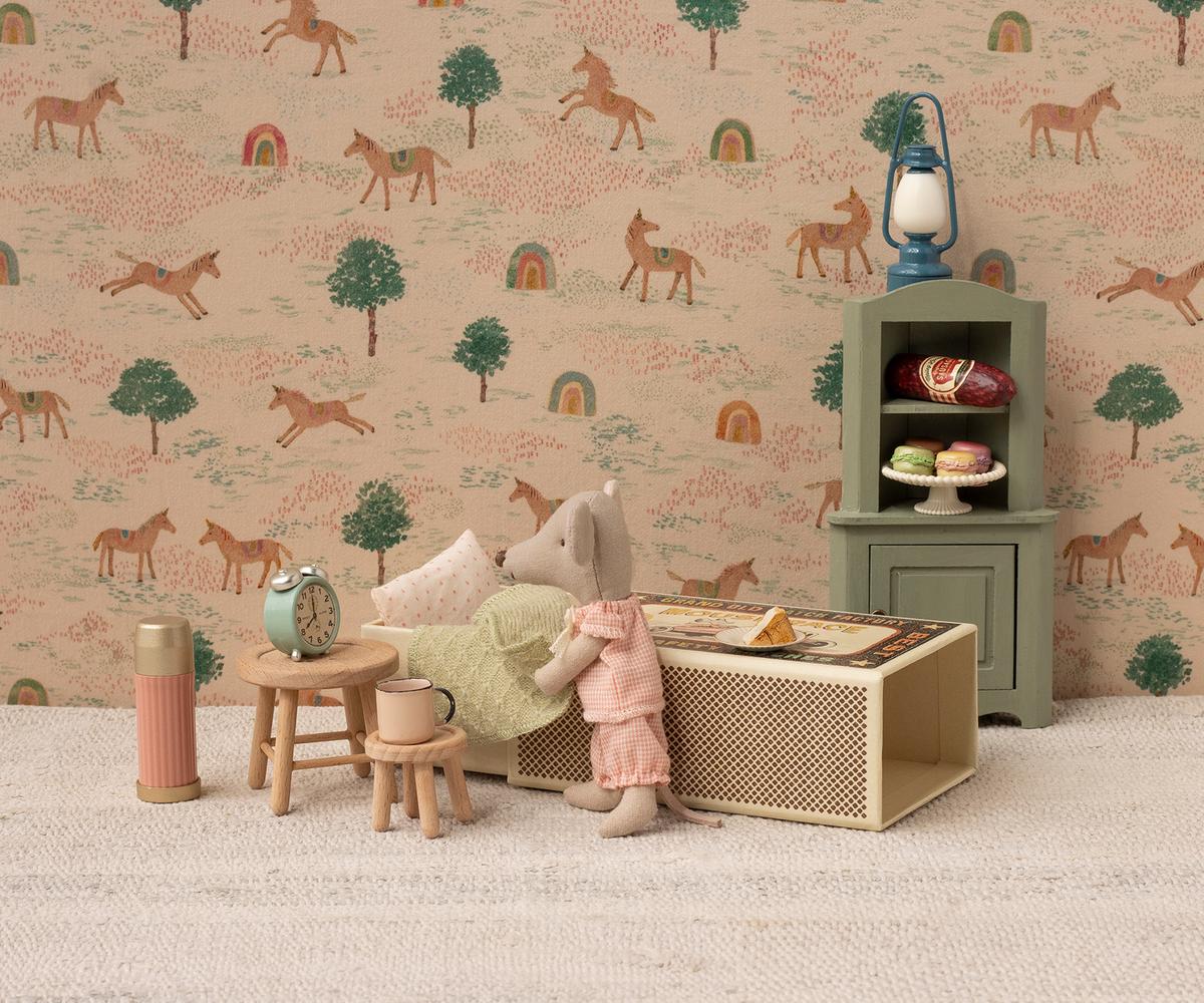 Maileg Corner Cabinet, Mouse - Light Green | Playroom Avenue