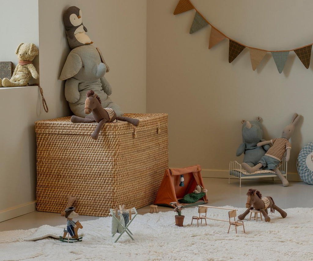 Maileg Cowboy mouse on rocking horse, Little brother | Playroom Avenue
