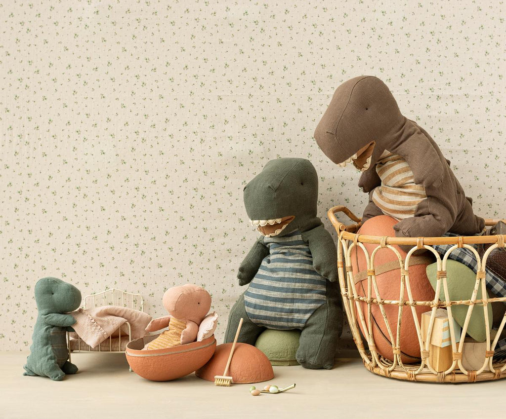 Maileg Gantosaurus in egg, Small - Old rose | Playroom Avenue