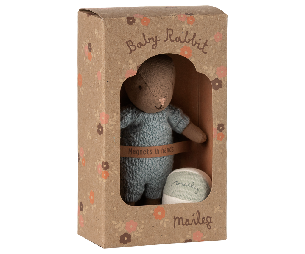 Maileg Rabbit set, Micro - Brown - Blue | Playroom Avenue