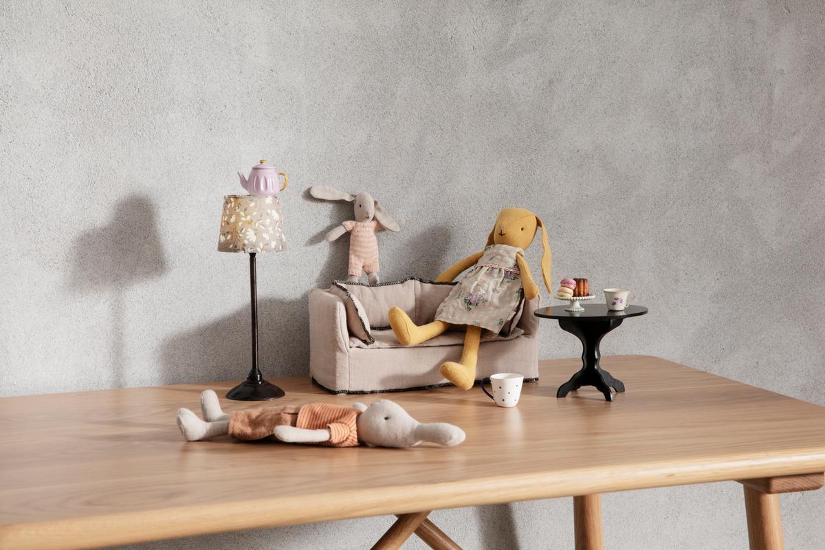 Maileg Coffee Table, Miniature - Anthracite | Playroom Avenue