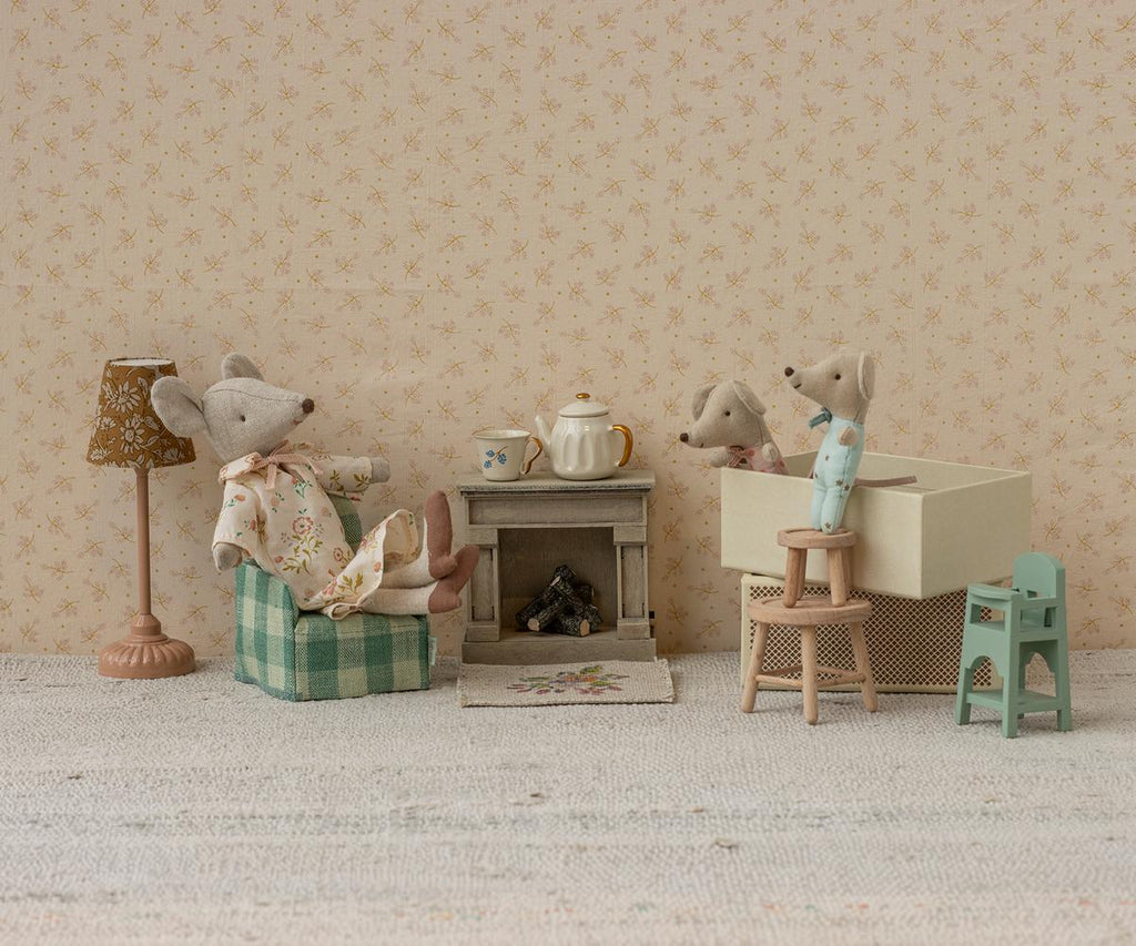 Maileg High Chair, Mouse - Mint | Playroom Avenue