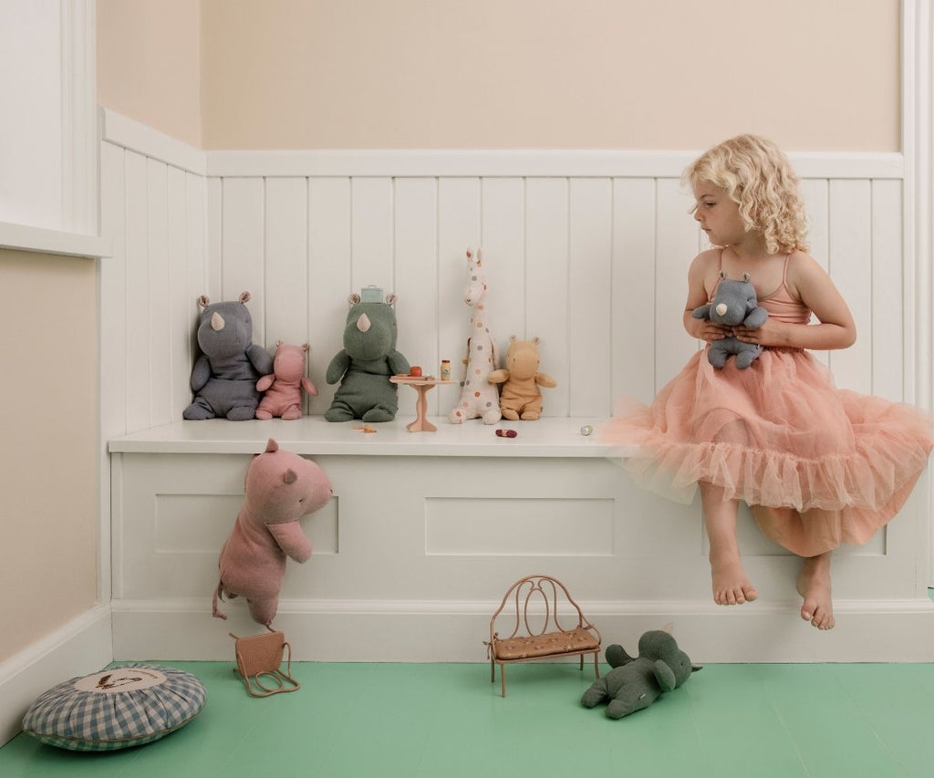 Maileg Hippo, Small - Cream yellow | Playroom Avenue