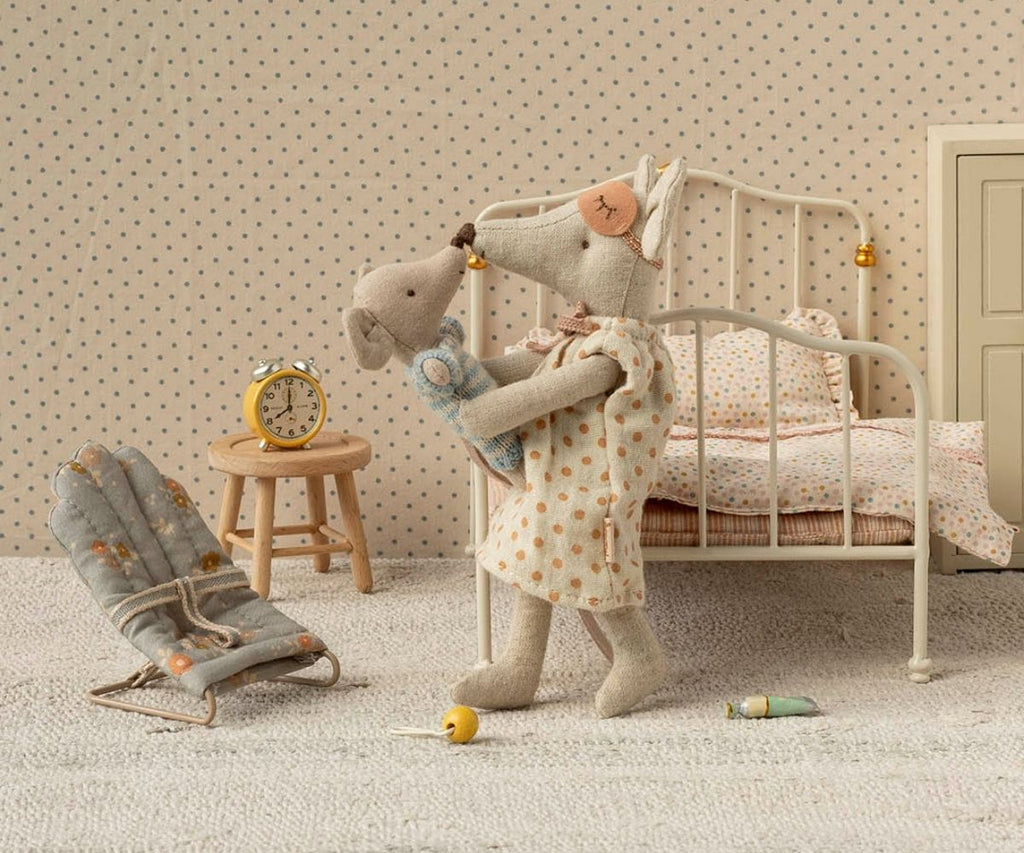 Maileg Alarm clock, Mouse - Yellow | Playroom Avenue