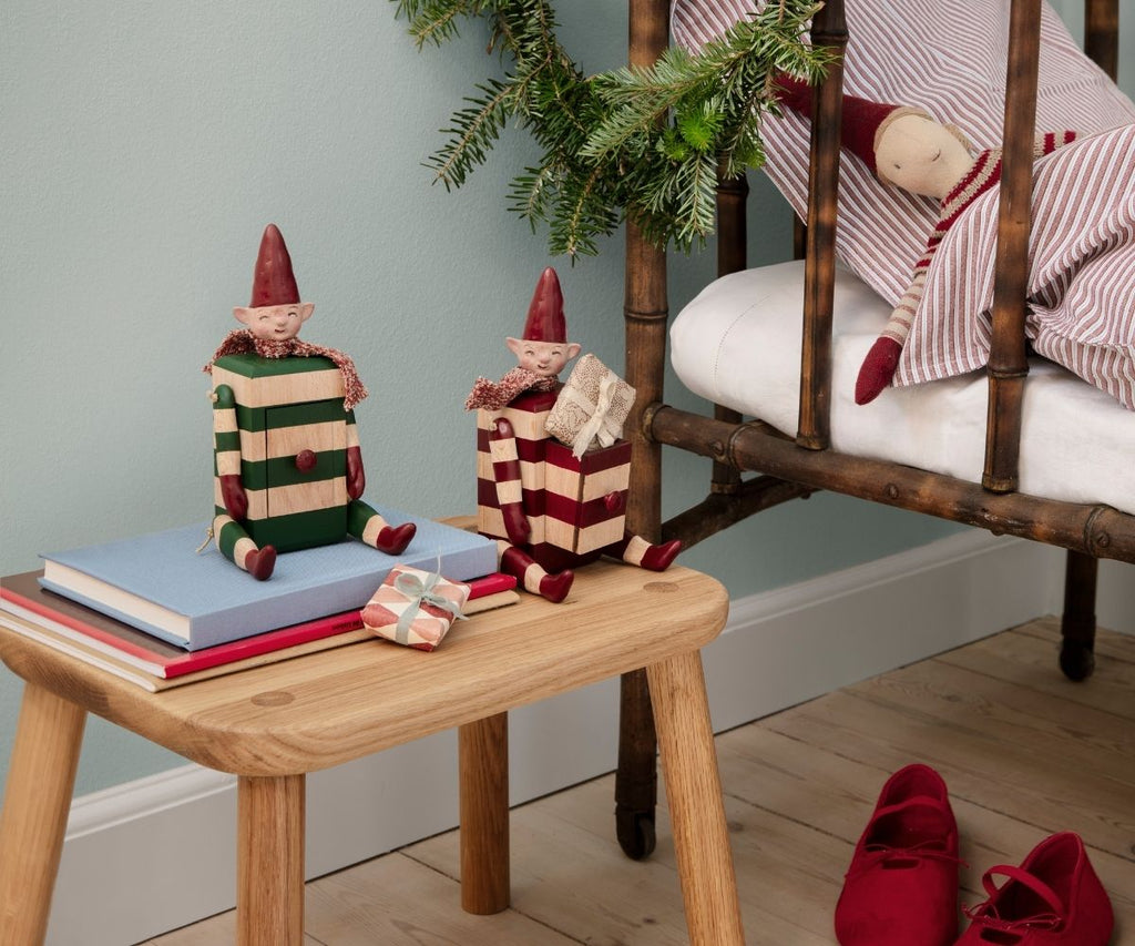 Maileg Elf with drawer - Green | Playroom Avenue