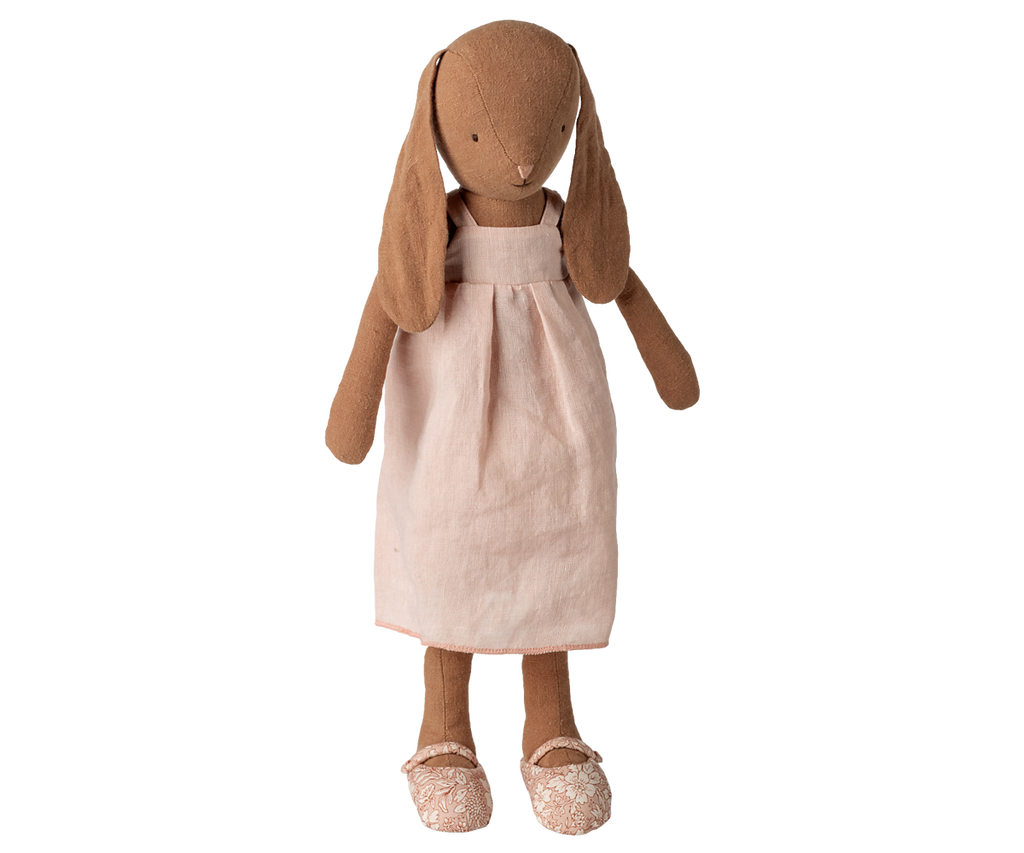 Maileg Bunny, Size 3 - Chocolate brown - Dress and shoes | Playroom Avenue