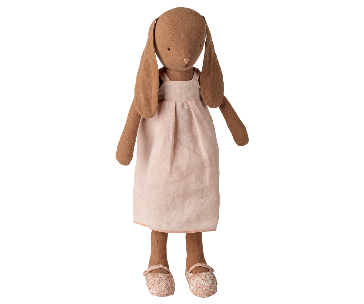 Maileg Bunny, Size 3 - Chocolate brown - Dress and shoes | Playroom Avenue