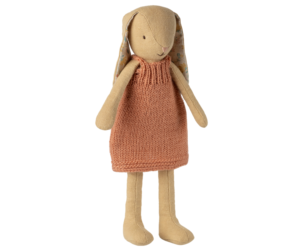 Maileg Bunny, Size 2 - Cream yellow - Knitted dress | Playroom Avenue