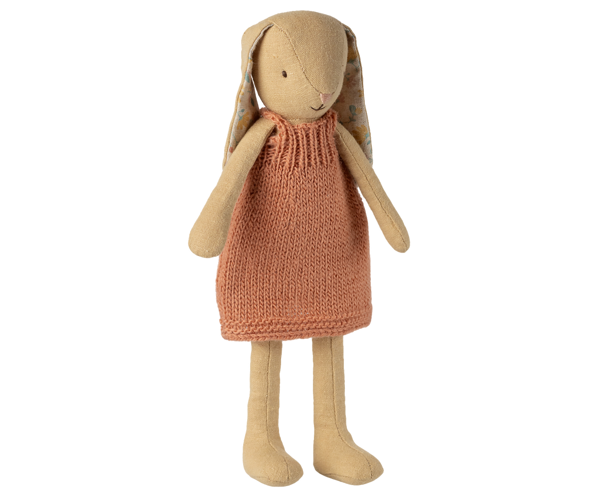 Maileg Bunny, Size 2 - Cream yellow - Knitted dress | Playroom Avenue