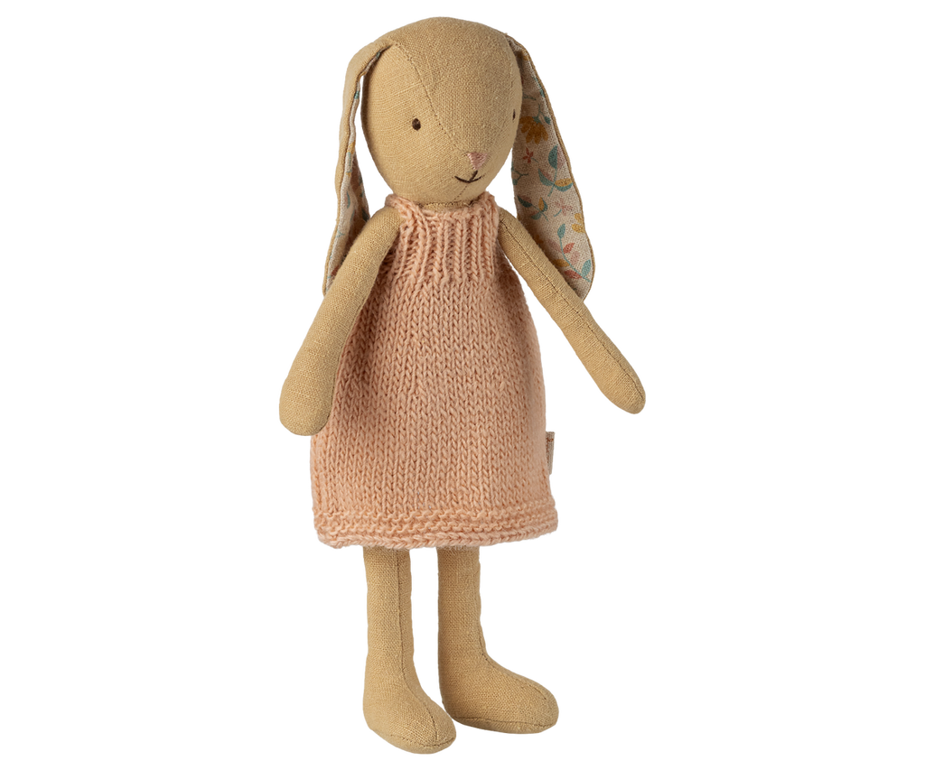 Maileg Bunny, Size 1 - Cream yellow - Knitted dress | Playroom Avenue