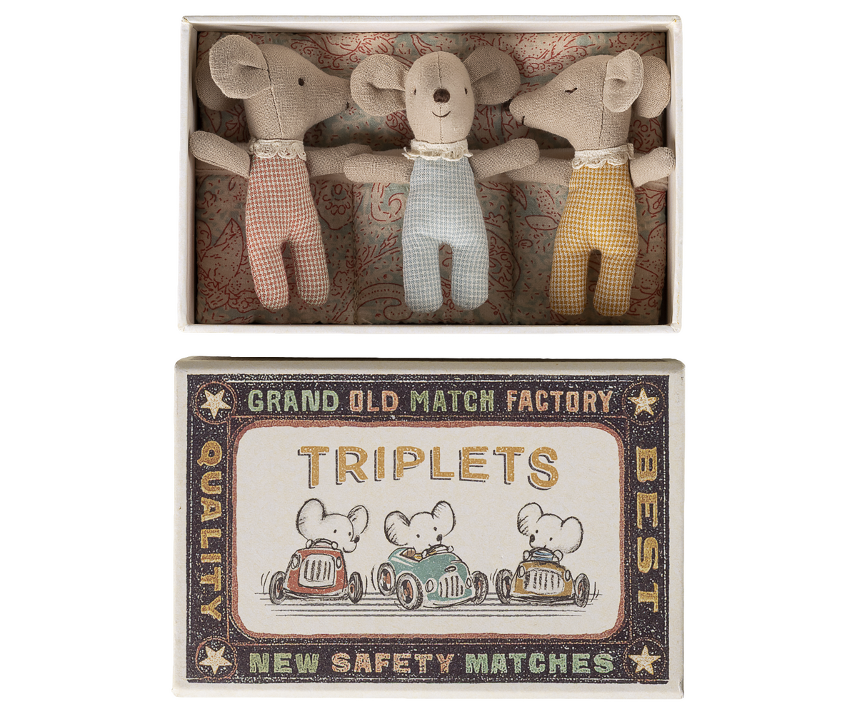 Triplets, Baby mice in matchbox | Playroom Avenue