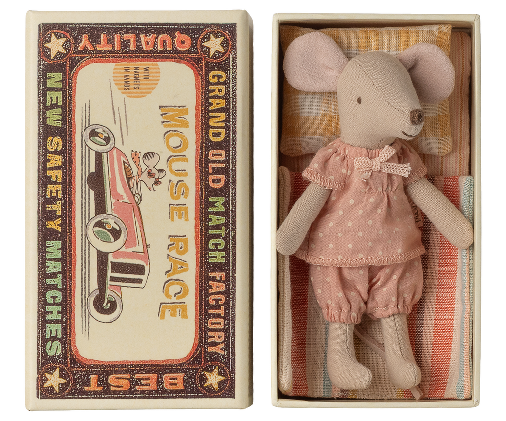 Big sister mouse in matchbox | Playroom Avenue