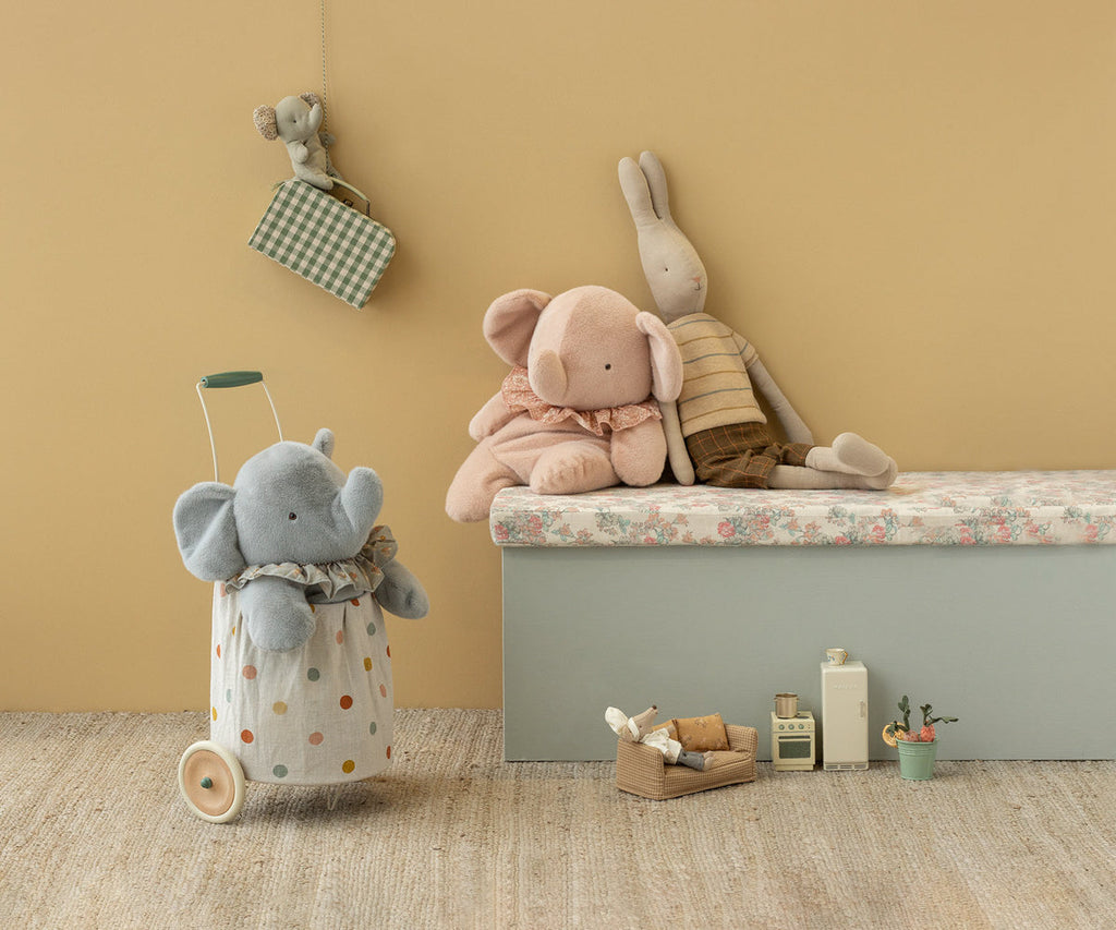 Maileg Elephant plush, Big - Powder | Playroom Avenue