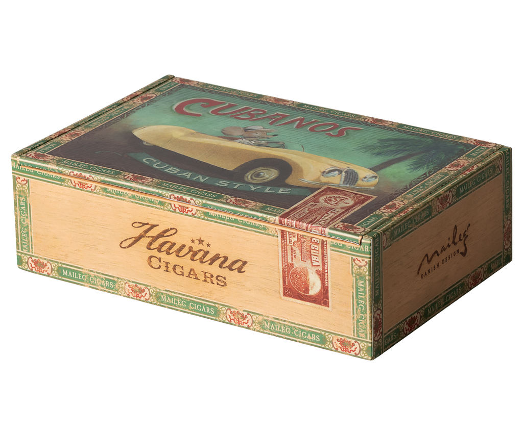 Grandma and grandpa mice in cigarbox | Playroom Avenue