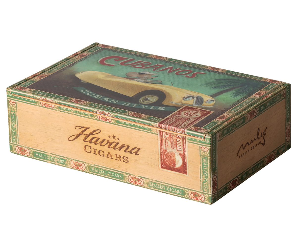 Grandma and grandpa mice in cigarbox | Playroom Avenue