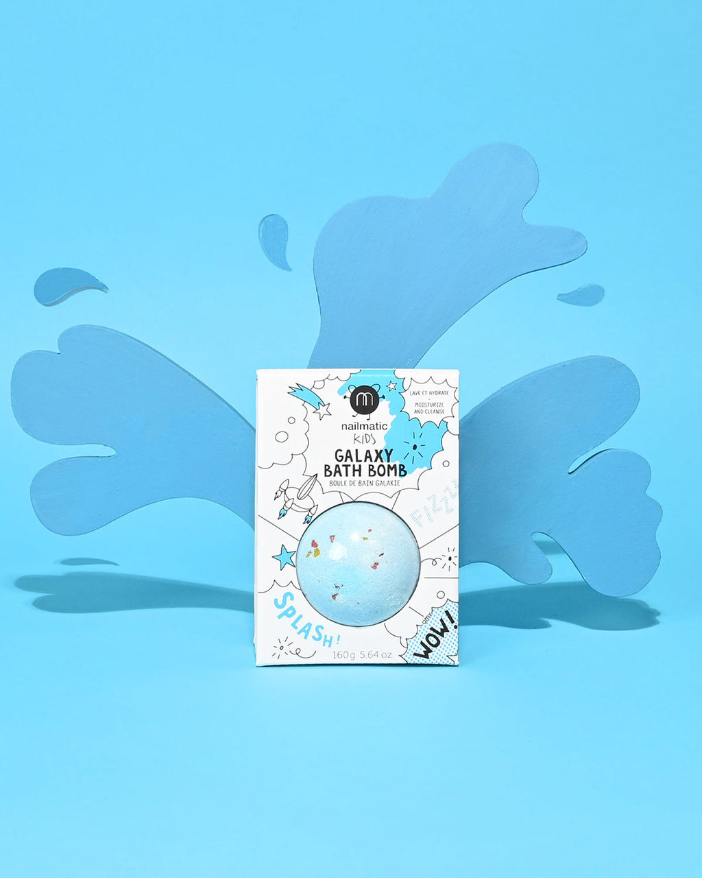 Nailmatic Bath Bomb for Kids GALAXY COMET Red Flakes | Playroom Avenue