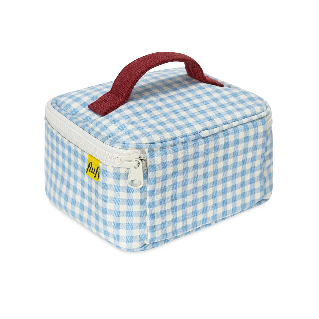The Good Kiind MINI Insulated Lunch Bag Gingham Sky | Playroom Avenue