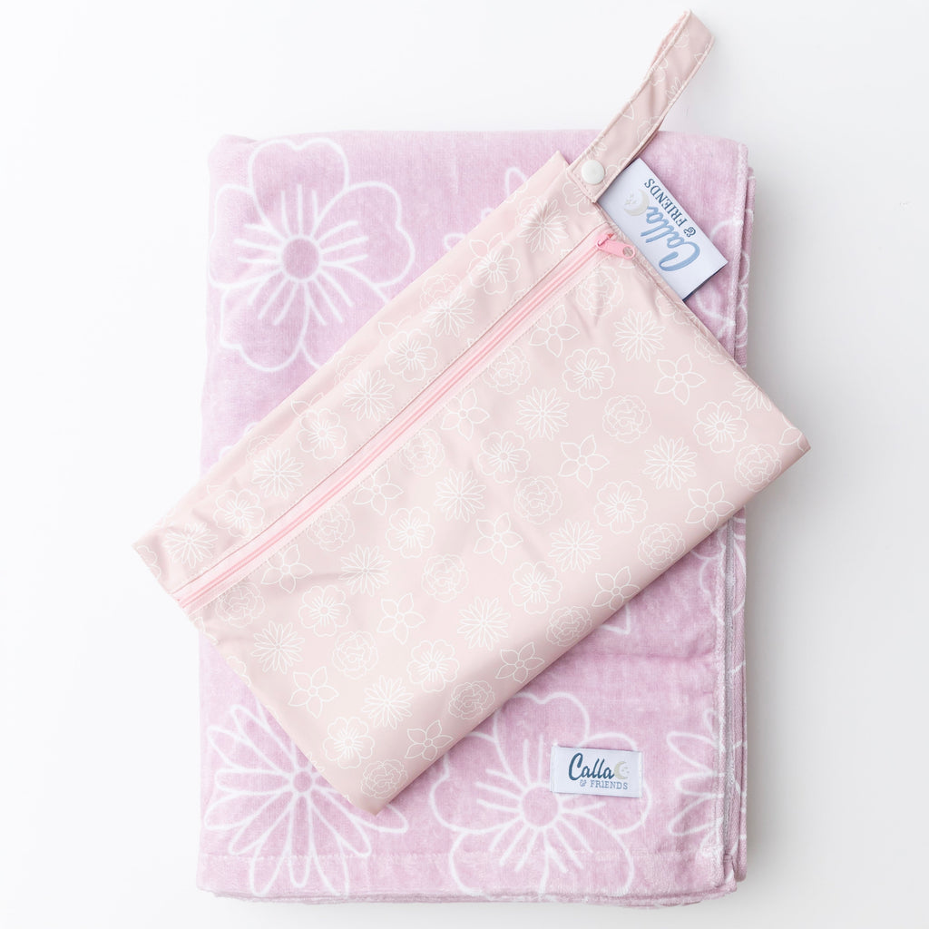 Calla and Friends The Kenzie Beach Towel - Blossom Petal Pink | Playroom Avenue