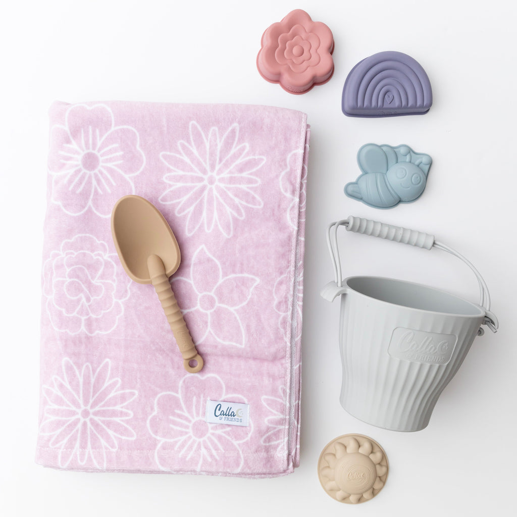 Calla and Friends The Kenzie Beach Towel - Blossom | Playroom Avenue