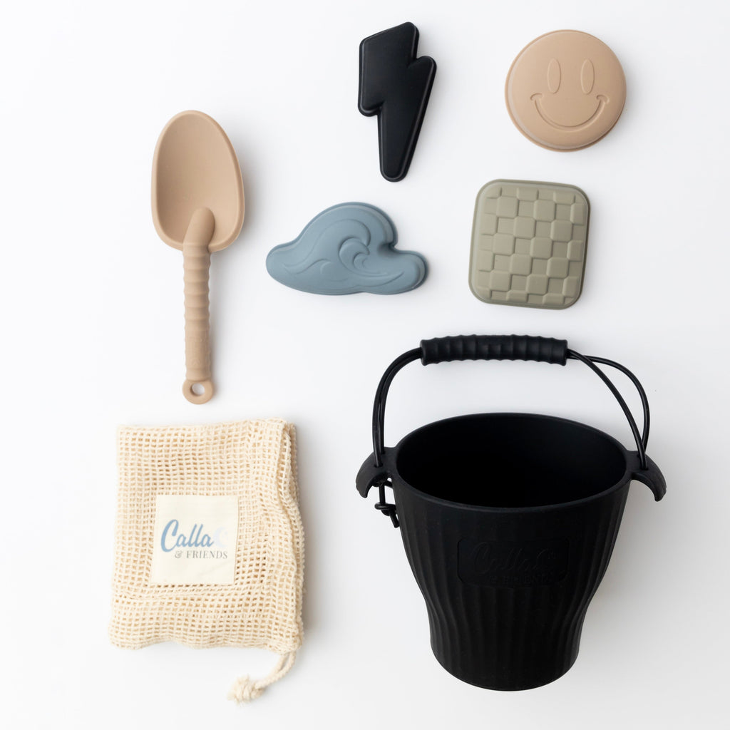 Calla and Friends BLACKOUT & BOLT Silicone Beach Toy Set | Playroom Avenue