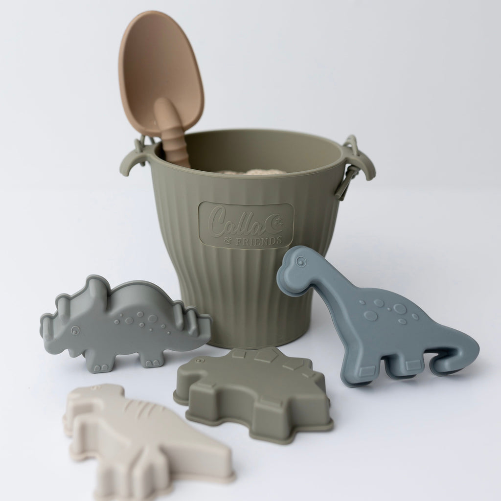 Calla and Friends Dominic’s Dinos Silicone Beach Toy Set | Playroom Avenue