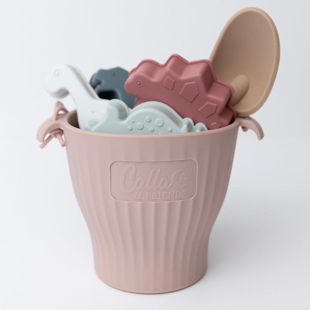 Calla and Friends Ainsley's Dinos Silicone Beach Toy Set | Playroom Avenue