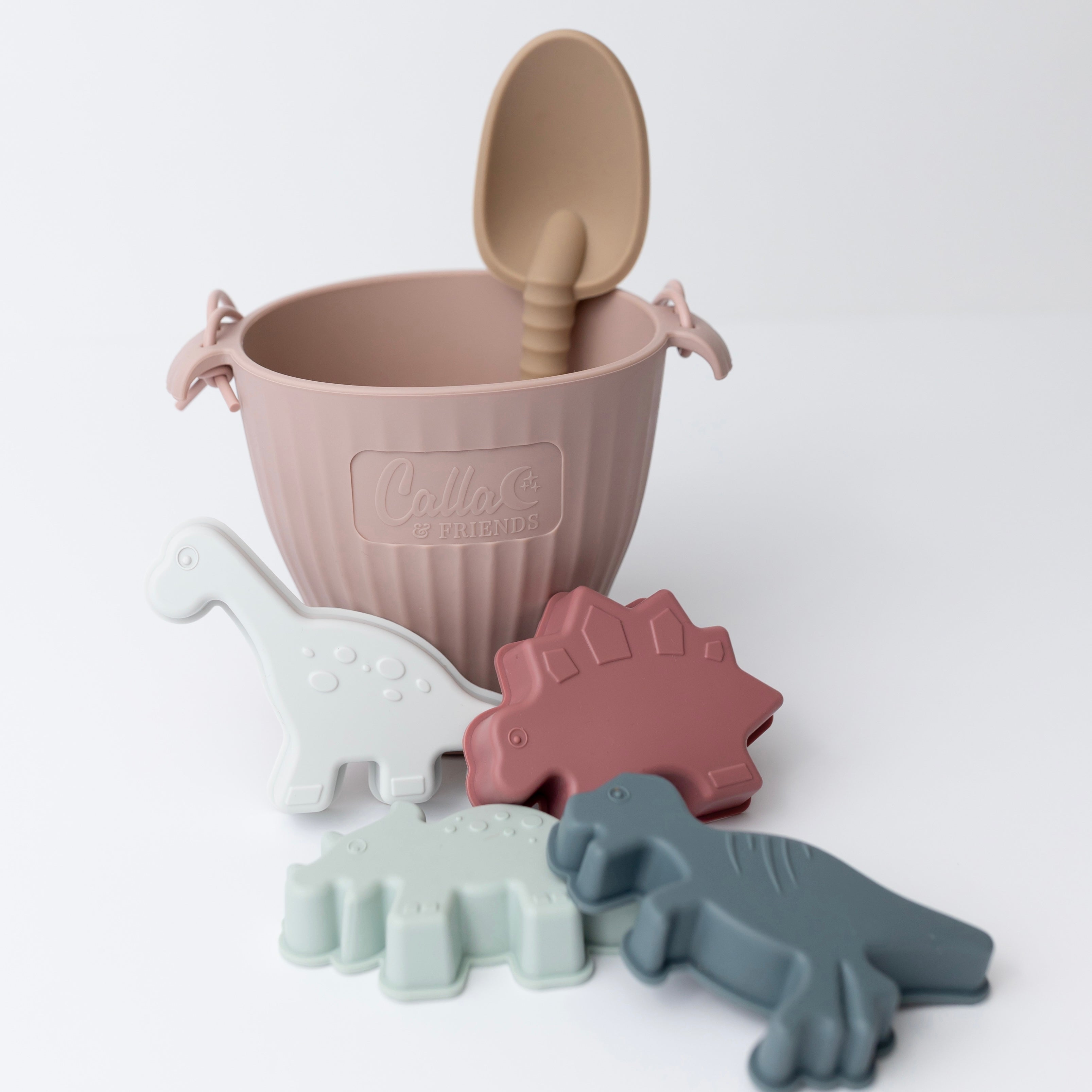 Calla and Friends Ainsley's Dinos Silicone Beach Toy Set | Playroom Avenue