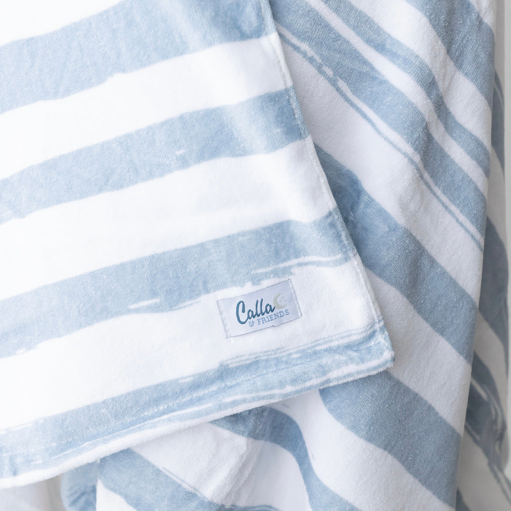 Calla and Friends The Kenzie Beach Towel - Brush Stripes | Playroom Avenue