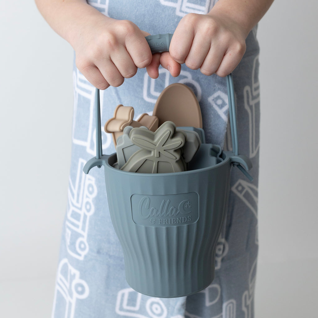 Calla and Friends The Kenzie Beach Towel - Trucks & Diggers | Playroom Avenue