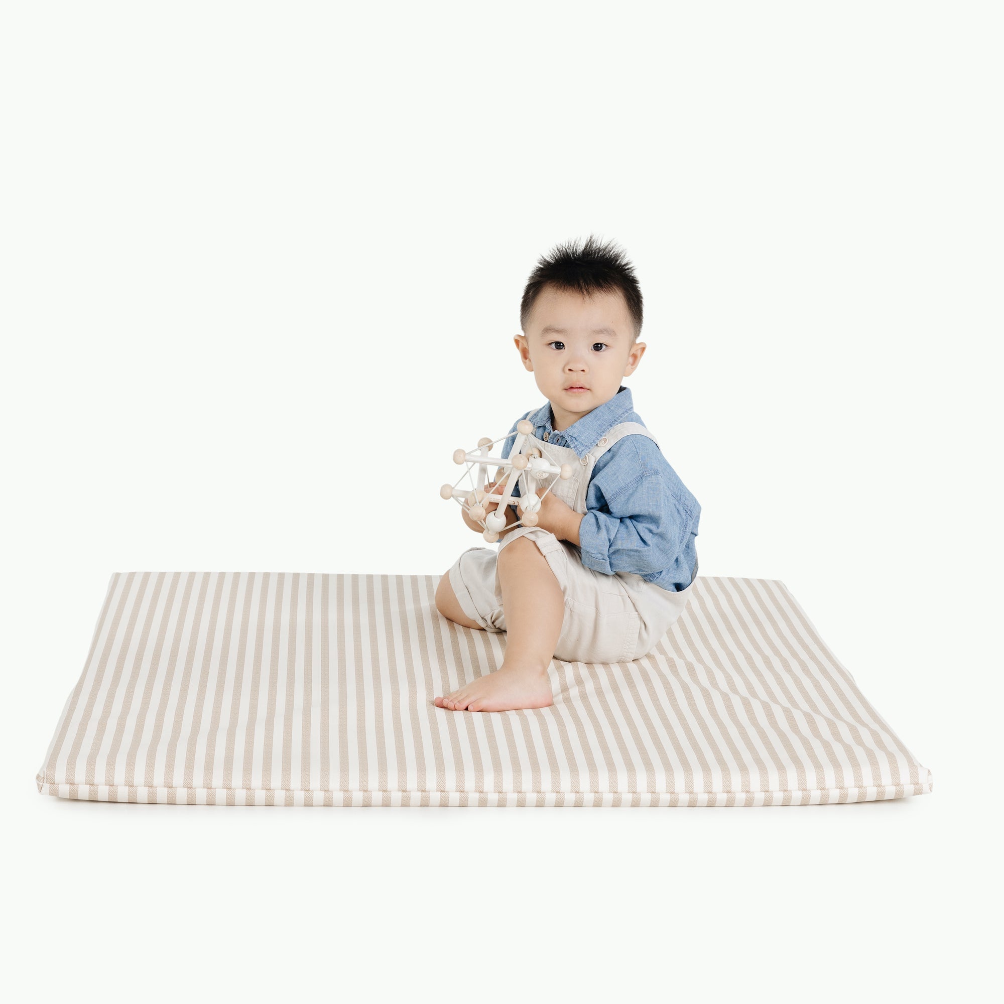 Wholesale Padded Mini Playmat Cafe Stripe Square | Playroom Avenue