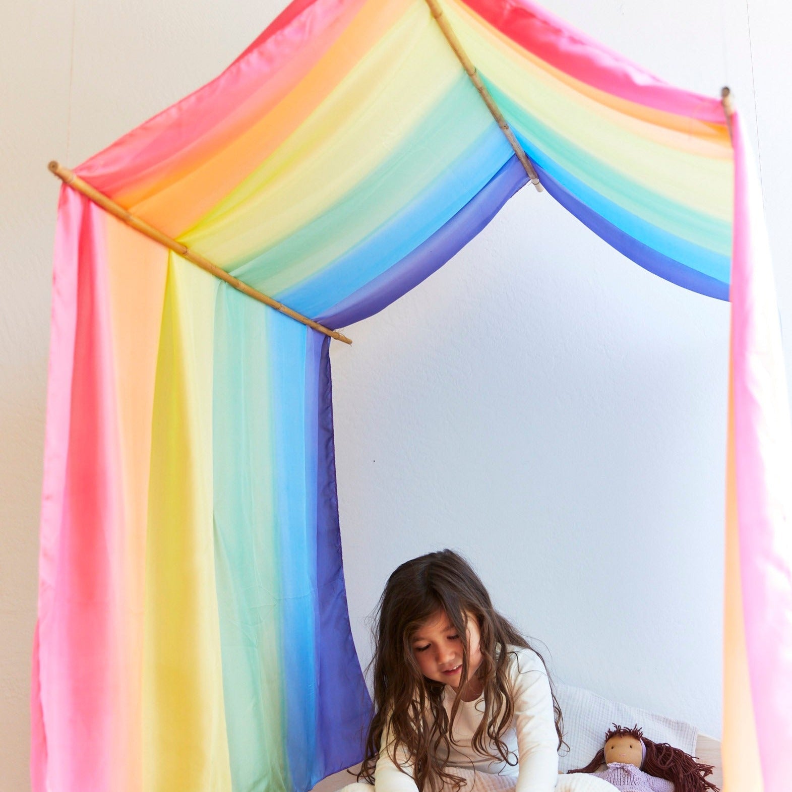 Sarah's Silks Double Rainbow Playsilk | Playroom Avenue