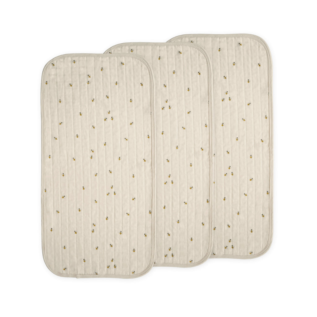 Mushie Changing Pad Liners Bees Combo | Playroom Avenue