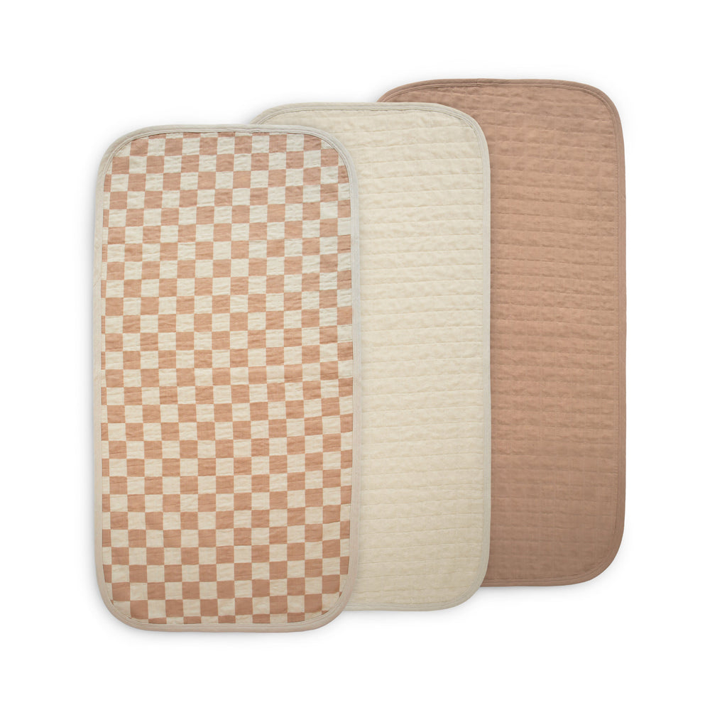 Mushie Changing Pad Liners Check Combo | Playroom Avenue