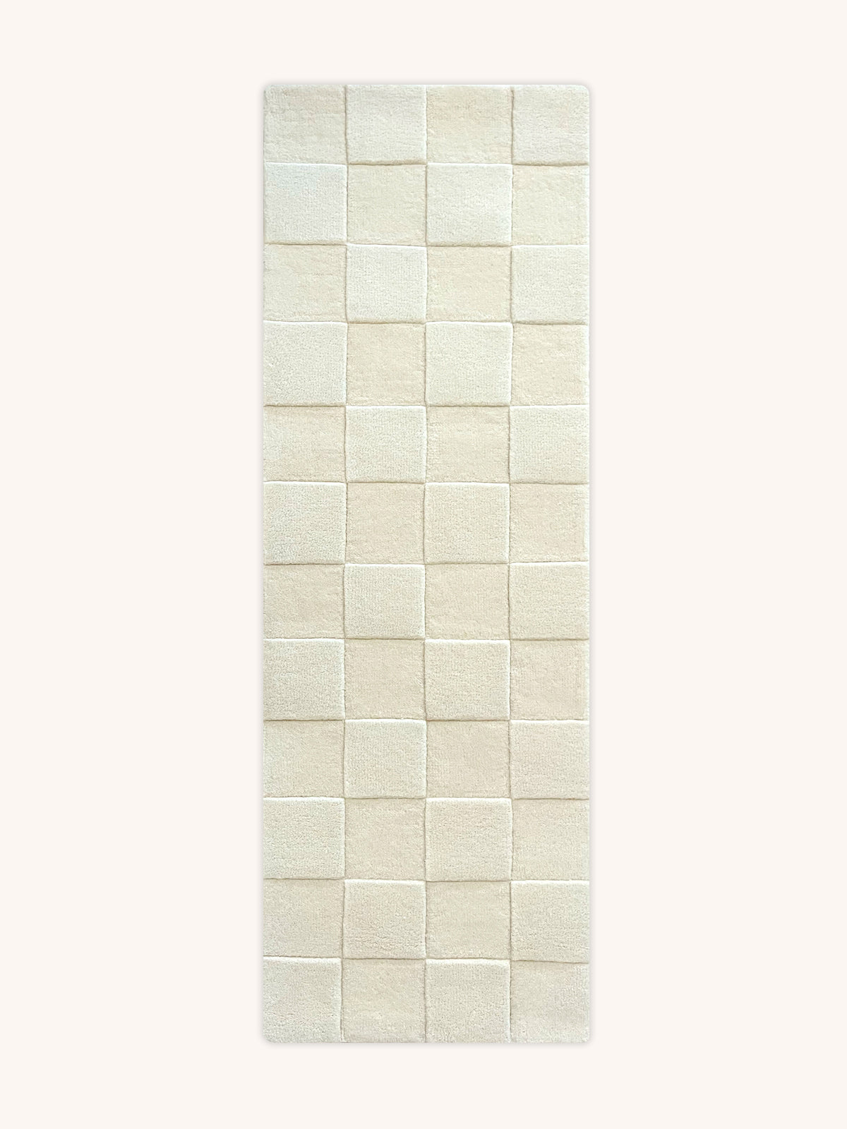 Maison Deux Rug CHECKERBOARD Off White 3.9 x 5.9ft | Playroom Avenue