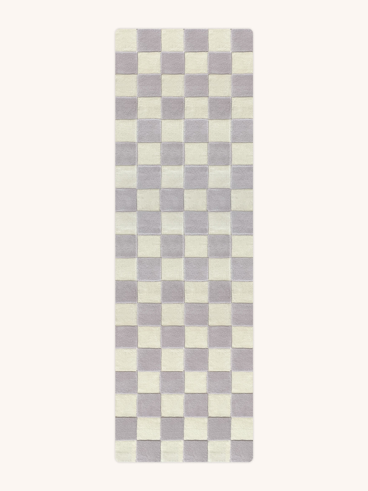 Maison Deux Rug CHECKERBOARD Lilac 2.6 x 8.2 ft | Playroom Avenue