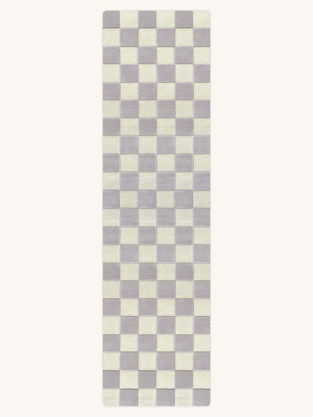 Maison Deux Rug CHECKERBOARD Lilac 2.6 x 9.8 ft | Playroom Avenue