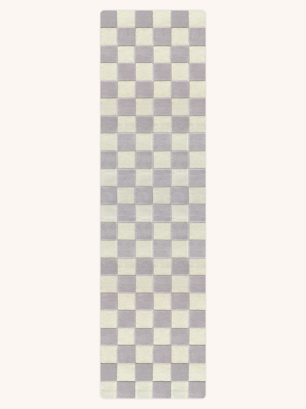 Maison Deux Rug CHECKERBOARD Lilac 2.6 x 9.8 ft | Playroom Avenue