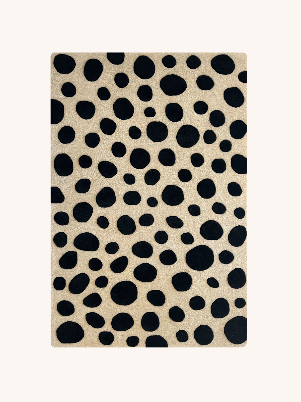 Maison Deux Rug CHEETAH Beige / Black Print 3.9 x 5.9ft | Playroom Avenue