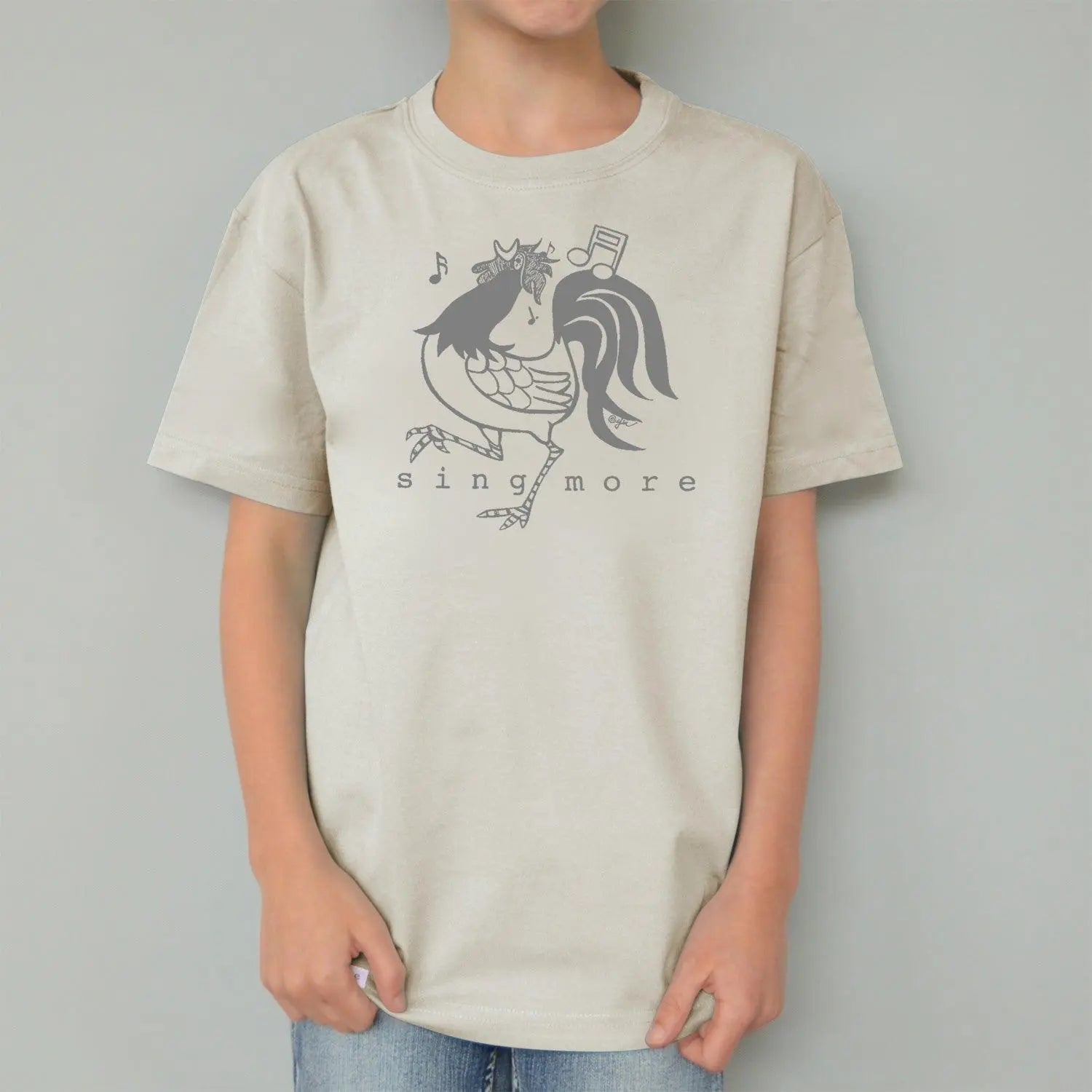 Uni-T "Sing More" Rooster T-Shirt for Kids | Playroom Avenue