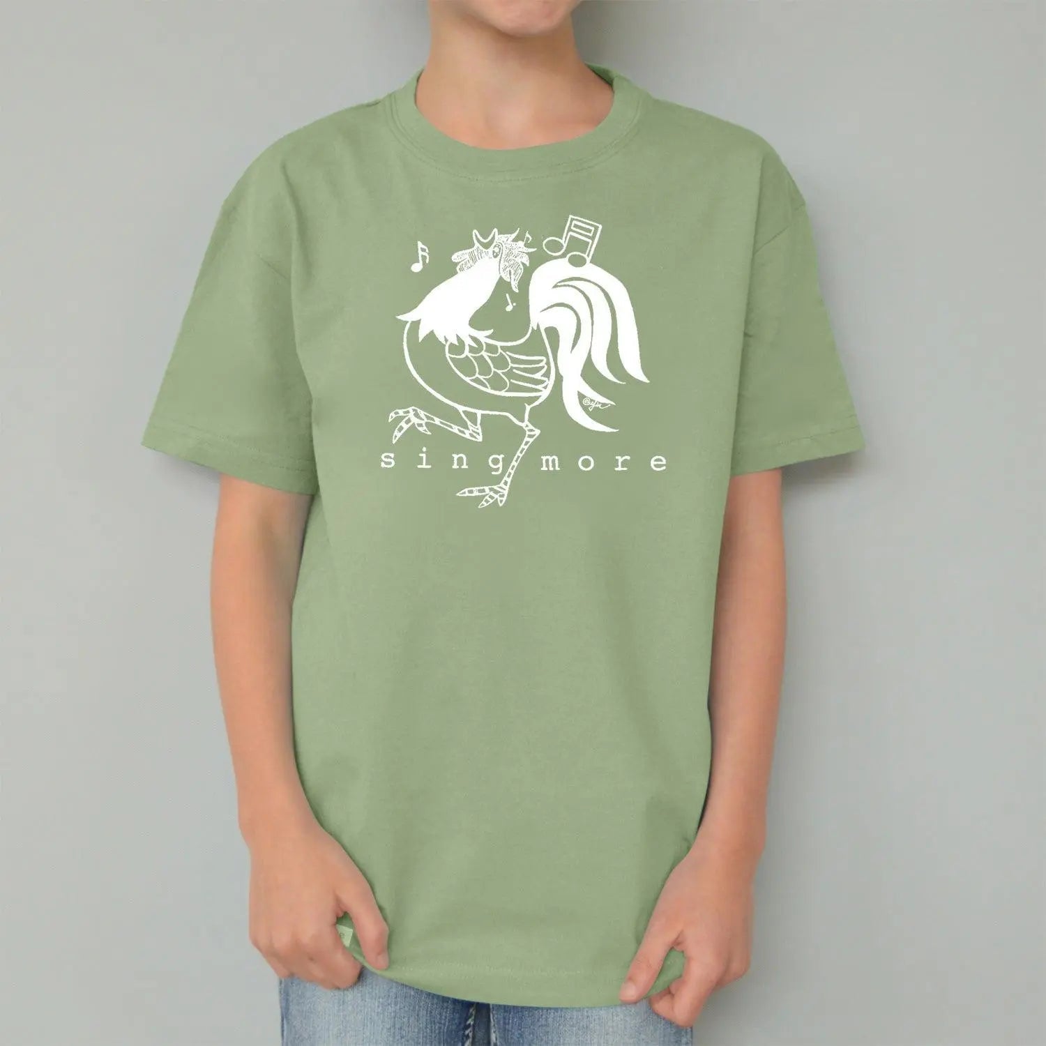Uni-T "Sing More" Rooster T-Shirt for Kids | Playroom Avenue