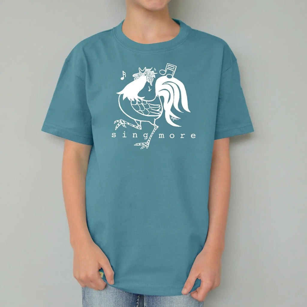 Uni-T "Sing More" Rooster T-Shirt for Kids | Playroom Avenue