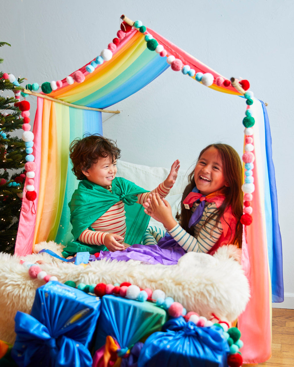 Sarah's Silks Double Rainbow Playsilk | Playroom Avenue