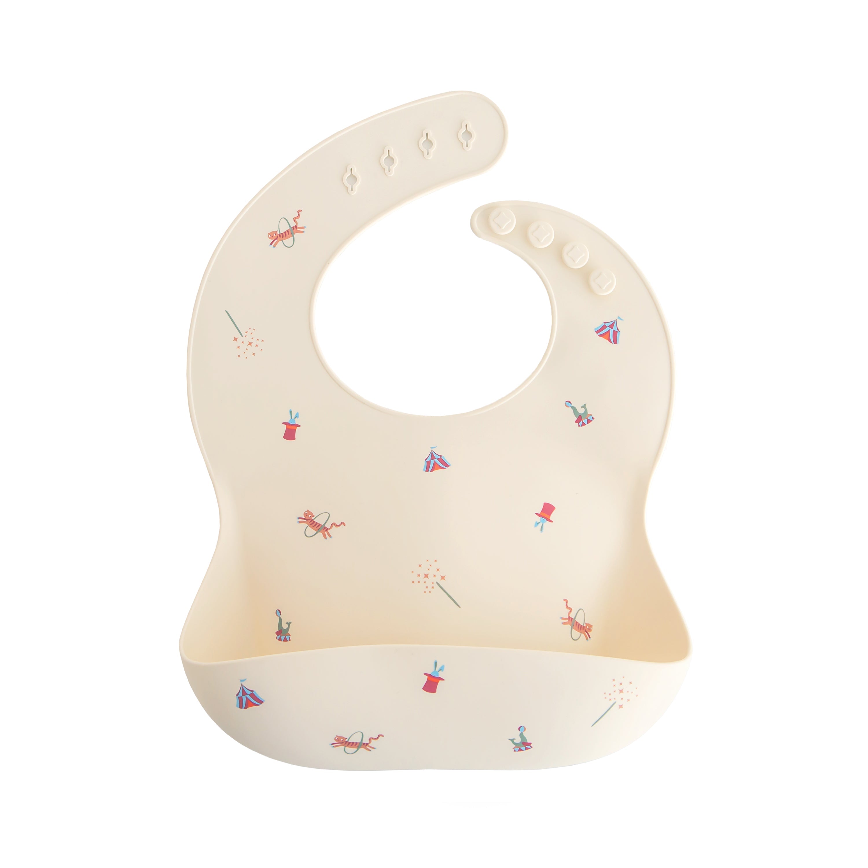 Mushie Silicone Baby Bib Circus | Playroom Avenue